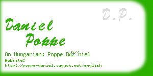 daniel poppe business card